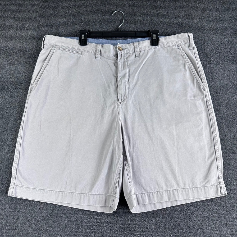 Polo Ralph Lauren Chino Shorts Mens 42 Gray Relaxed Fit Cotton Twill Casual Golf